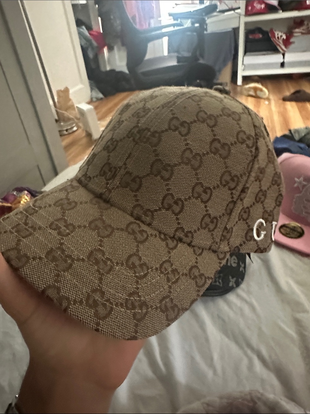 Gucci Tan GG Monogram Baseball Cap